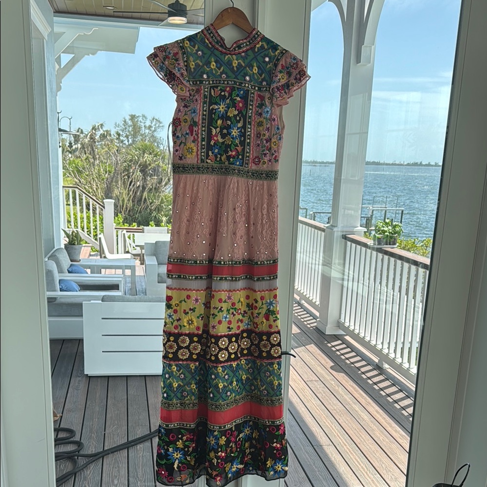 Floral Multicolor Maxi Dress